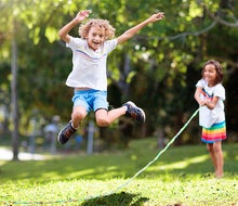 Jump rope solo, skip with siblings, or round up the whole gang for double dutch.