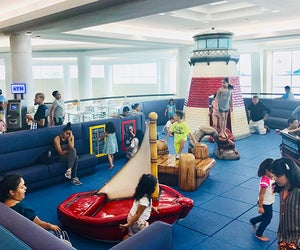 Find free fun for Long Island kids at the free play space at the Broadway Mall. Photo courtesy the mall