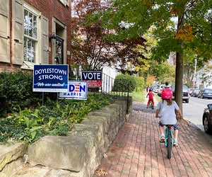 Take a bikde ride through Doylestown. Photo by Rose Gordon Sala