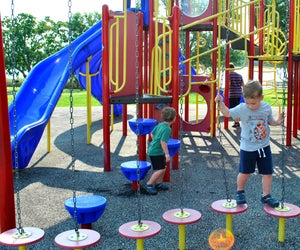 One of the many jungle gyms at Clear Lake Park. Photo by Ashley Jones