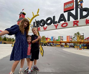 Friends young and old enjoy the attractions and Legoland New York, the first major theme park in the Northeast in 40 years. 