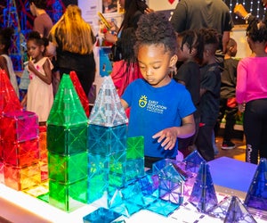 Enjoy MAGNA-TILES® at the Museum of Science and Discovery. Photo courtesy of MODS