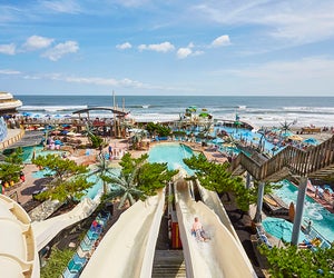 Make a splash at a Jersey Shore waterpark, like Ocean Oasis at Morey's Piers. Photo by Kip Dawkins