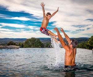 Visit the 180 Pool at the Crystal Springs Resort. Photo courtesy of the resort